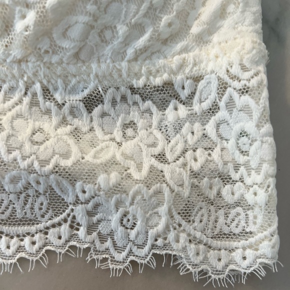 Aerie Bralette sz L color ivory lace trim with padding NWT - Picture 2 of 5